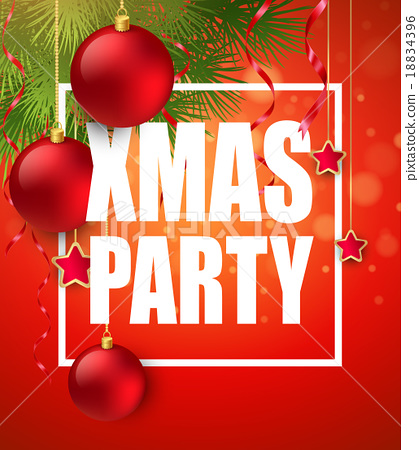 419x450 Vector Christmas Party Design Template. Vector