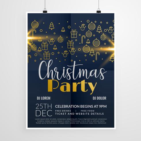 490x490 Christmas Party Free Vector Art