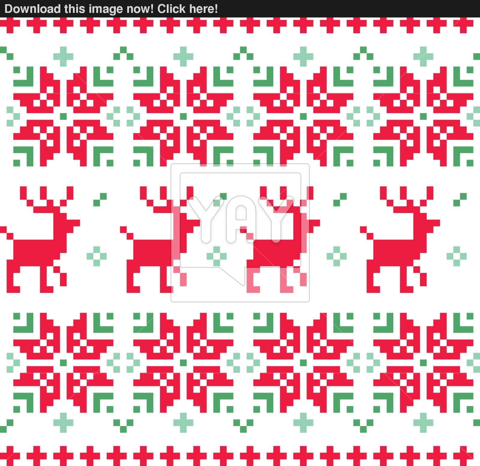 1600x1556 Nordic Seamless Knitted Christmas Pattern Vector ( Red And Green