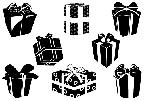 501x351 Gift Clipart Silhouette