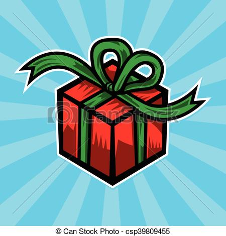 450x470 Christmas Present Clipart Vector