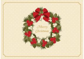 286x200 Christmas Wreath Free Vector Art