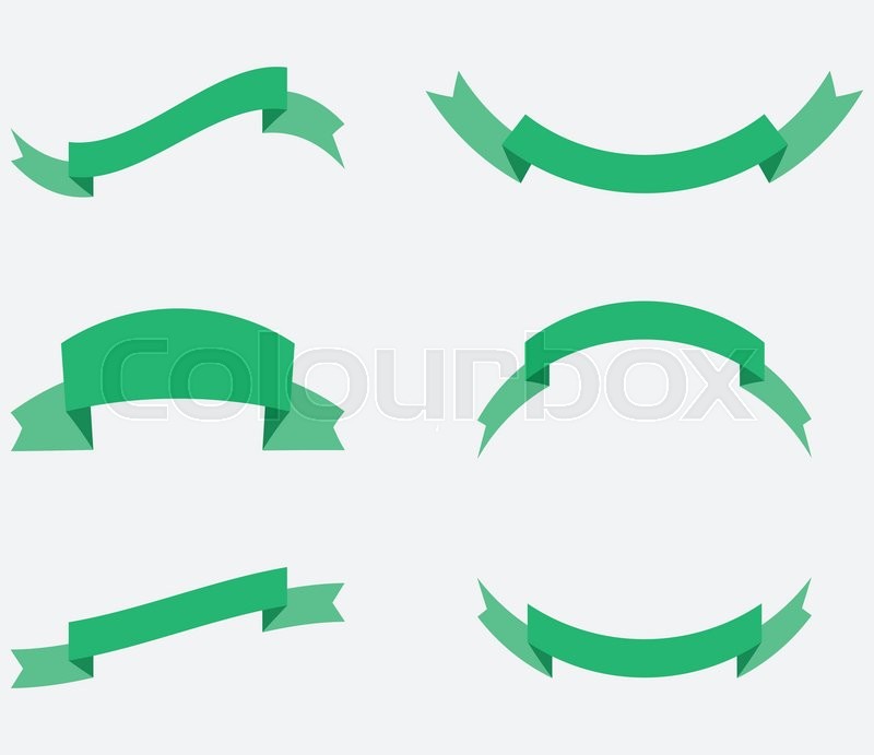 800x691 Ribbon Decoration Green Color. Ribbon Banner, Banner And Ribbon