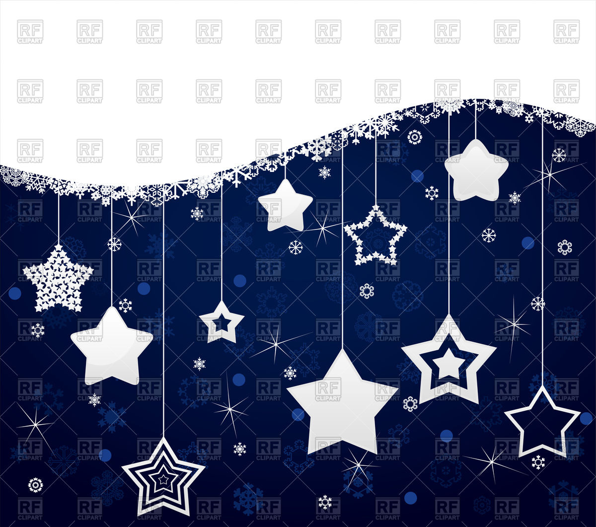 1200x1061 Dark Blue Christmas Background From White Stars Vector Image