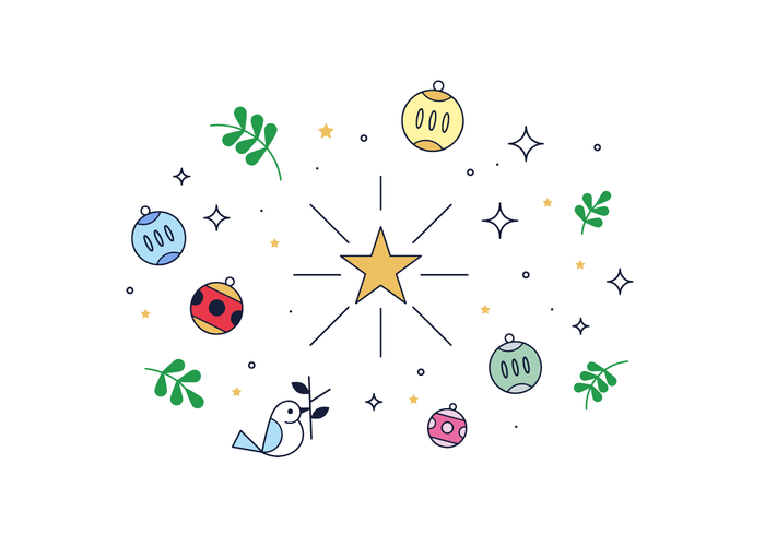 700x490 Free Christmas Star Vector