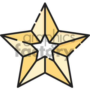 300x300 Royalty Free Christmas Star Vector Icon 403974 Vector Clip Art