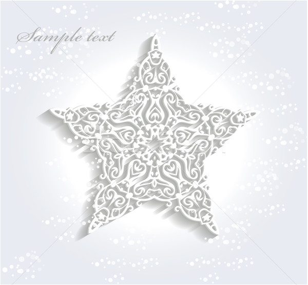 600x555 Beautiful Christmas Star Vector Illustration Petr Kopecky