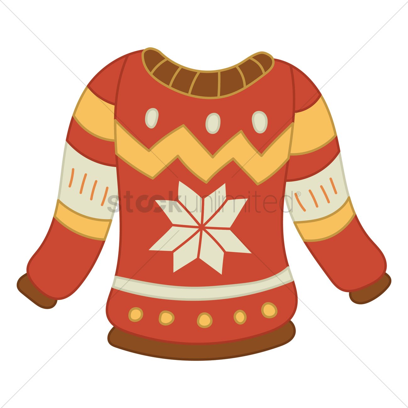 1299x1300 Christmas Sweater Vector Image