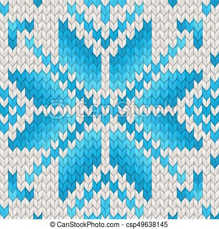 450x470 Seamless Knitting Pattern Christmas Sweater Design. Eps 10 Vector