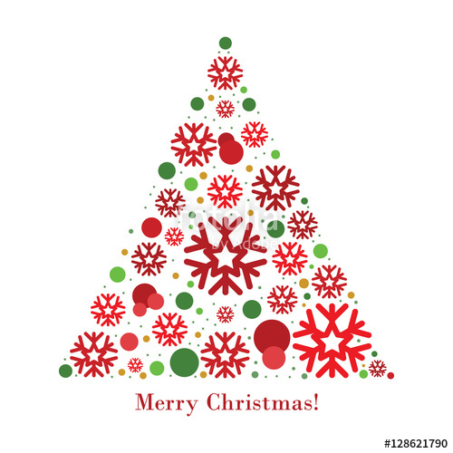 500x500 Christmas Tree Vector Graphic. Stock Image And Royalty Free
