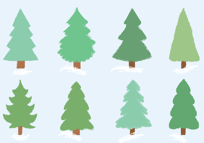 700x490 Free Christmas Tree Vector
