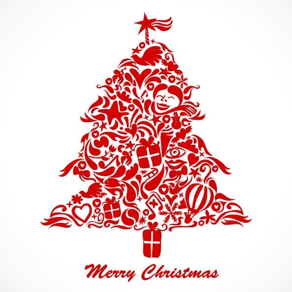 595x595 Graffiti Christmas Tree Vector Free Vector In Encapsulated