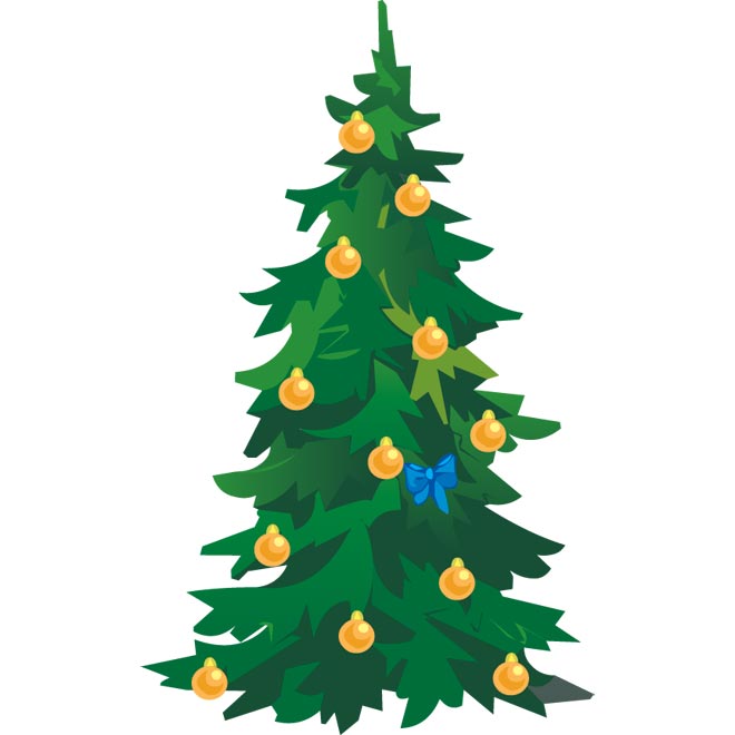 660x660 Clip Art Christmas Tree Vector Clipart Panda