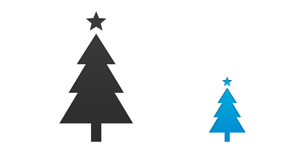 600x300 Christmas Tree Vector Psd Psd Icons