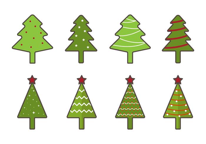 700x490 Free Christmas Tree Vector Art