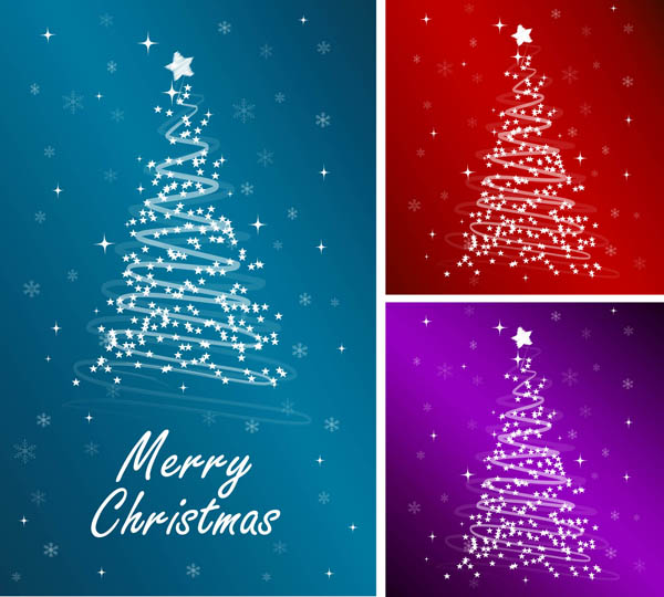 600x540 Starlight Christmas Tree Vector Free Vector 4vector