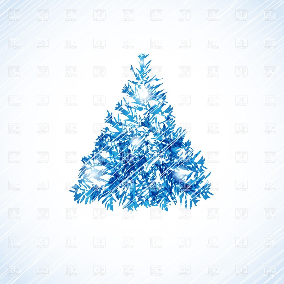 1200x1200 Abstract Christmas Tree Vector Illustration Free Vector Graphics