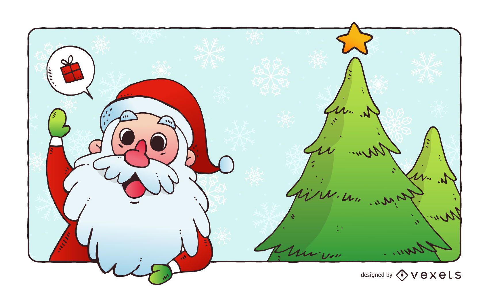 1700x1000 Christmas Vector Art And Santa Claus