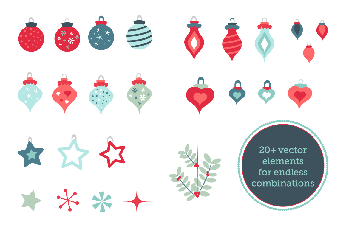 1160x772 Christmas Vector Brushes Amp Pattern Pack By Mm Studio Design