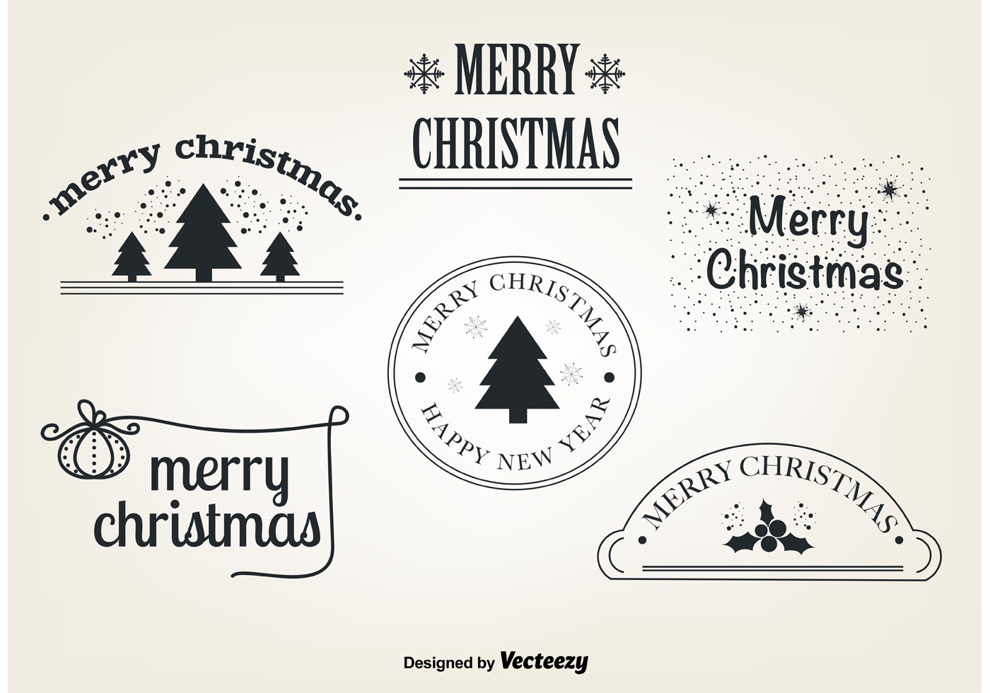1400x980 Free Christmas Vector Elements