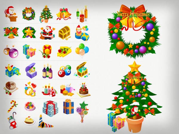 600x450 28 Christmas Vector Icons