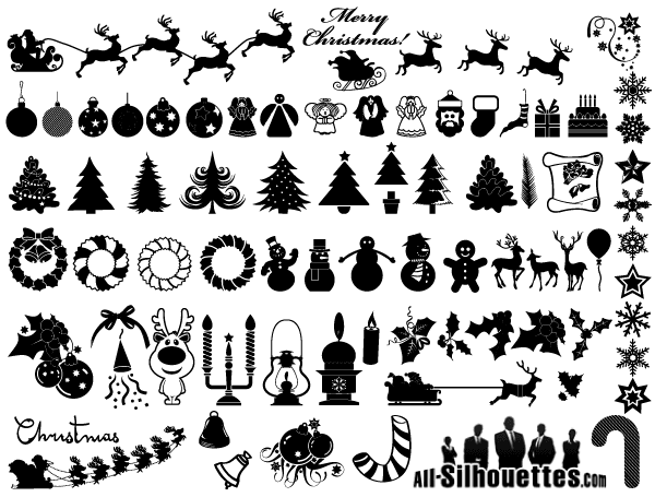 600x455 Clipart Christmas Vector Free