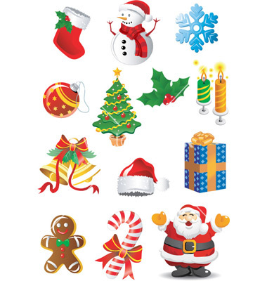 380x400 Christmas Vector Clipart