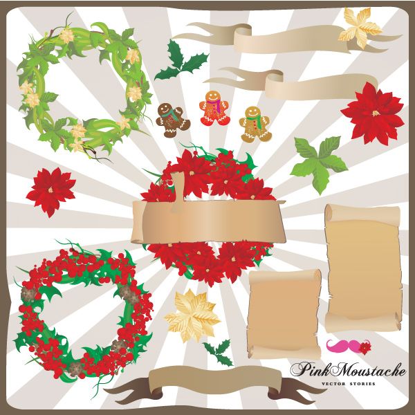 600x600 Christmas Decoration Vector Free Download Christmas Free Vectors