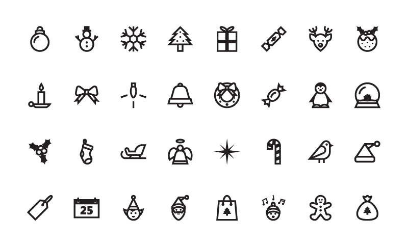 800x485 Free Christmas Vector Icons Sivioco