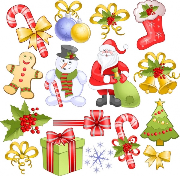 600x584 Free Vector Christmas Vector Christmas Elements Set Vector 1.33mb