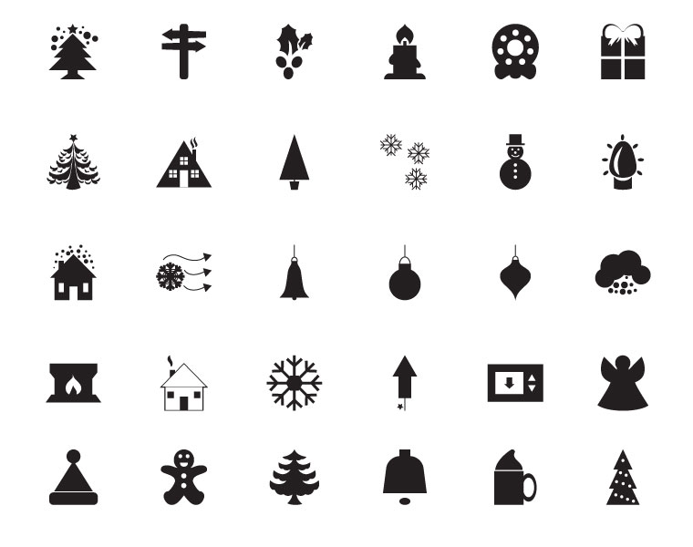 760x600 Best Free Christmas Icon Sets Of 2015
