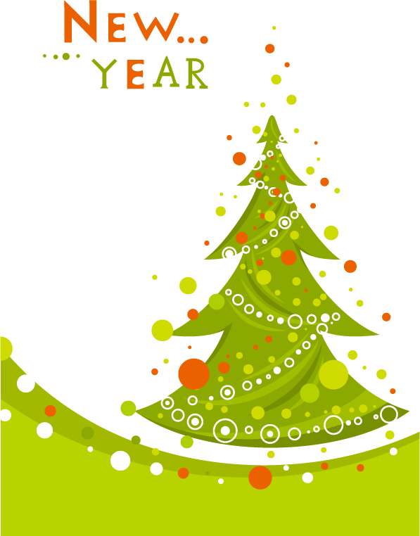 597x762 Christmas Tree And Decorative Ball Vector Free Vector 4vector