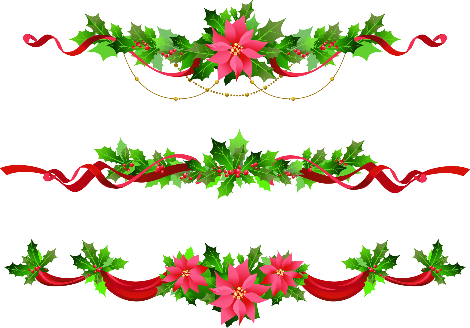 1564x1090 Christmas Accessories Vector Free Download
