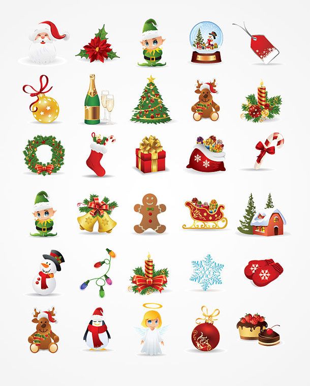 610x759 Free Christmas Vector