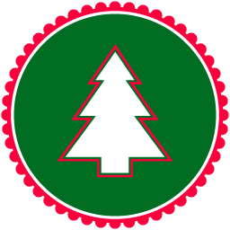 256x256 Christmas Tree Icon Vector Christmas Iconset Designbolts