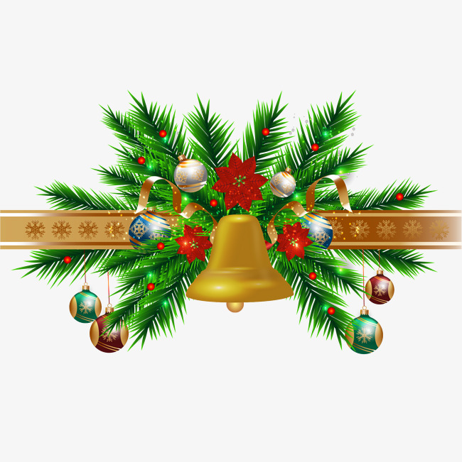 650x651 Vector Christmas Bells, Christmas Vector Material, Vector