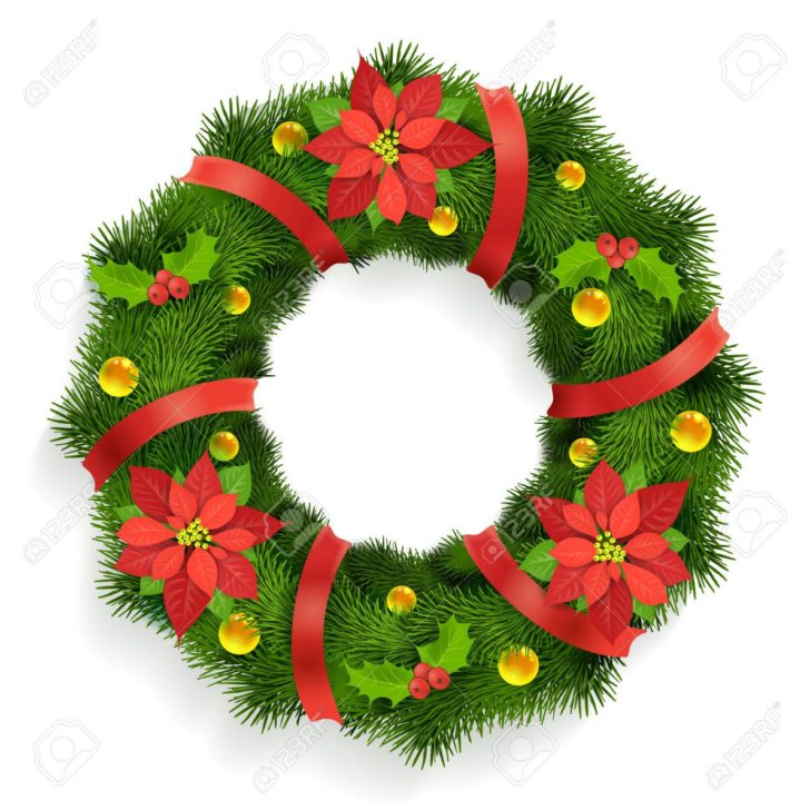 728x728 Christmas Astonishing Christmas Wreath Vector Christmas Wreath