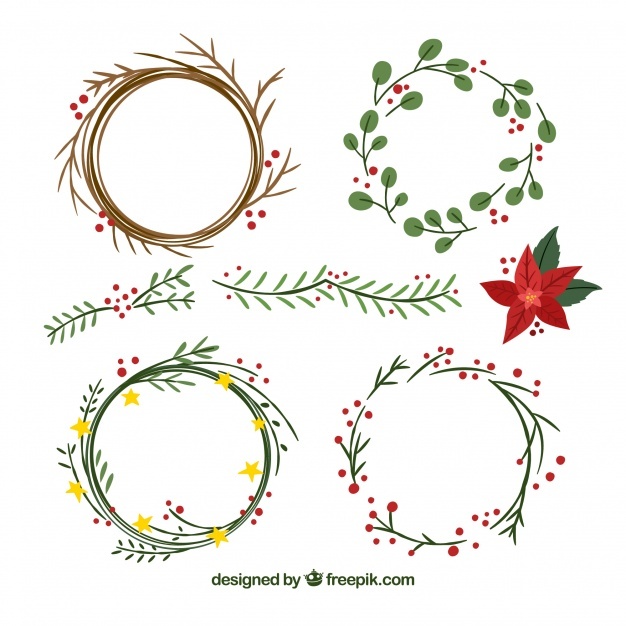 Christmas Wreath Vector Free at GetDrawings | Free download