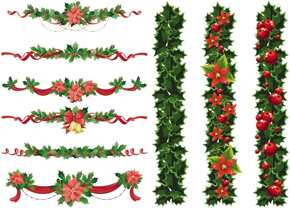1170x839 Christmas Garland Vector Christmas Clip Art Free