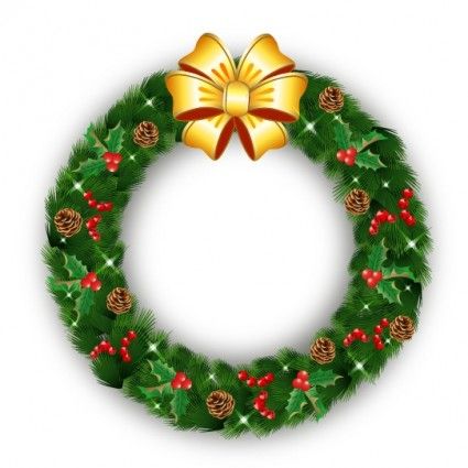 425x425 Christmas Wreath Cards Wreaths, Vector Vector And