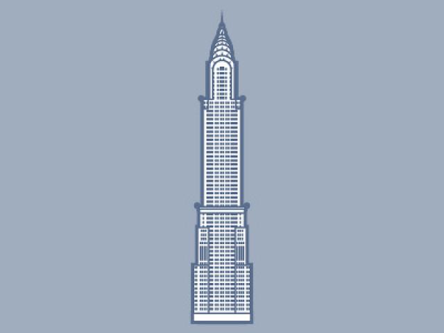 640x480 Chrysler Building Vector 16
