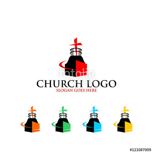 500x500 Modern Church Logo Vector Image Icon Stock Image And Royalty Free