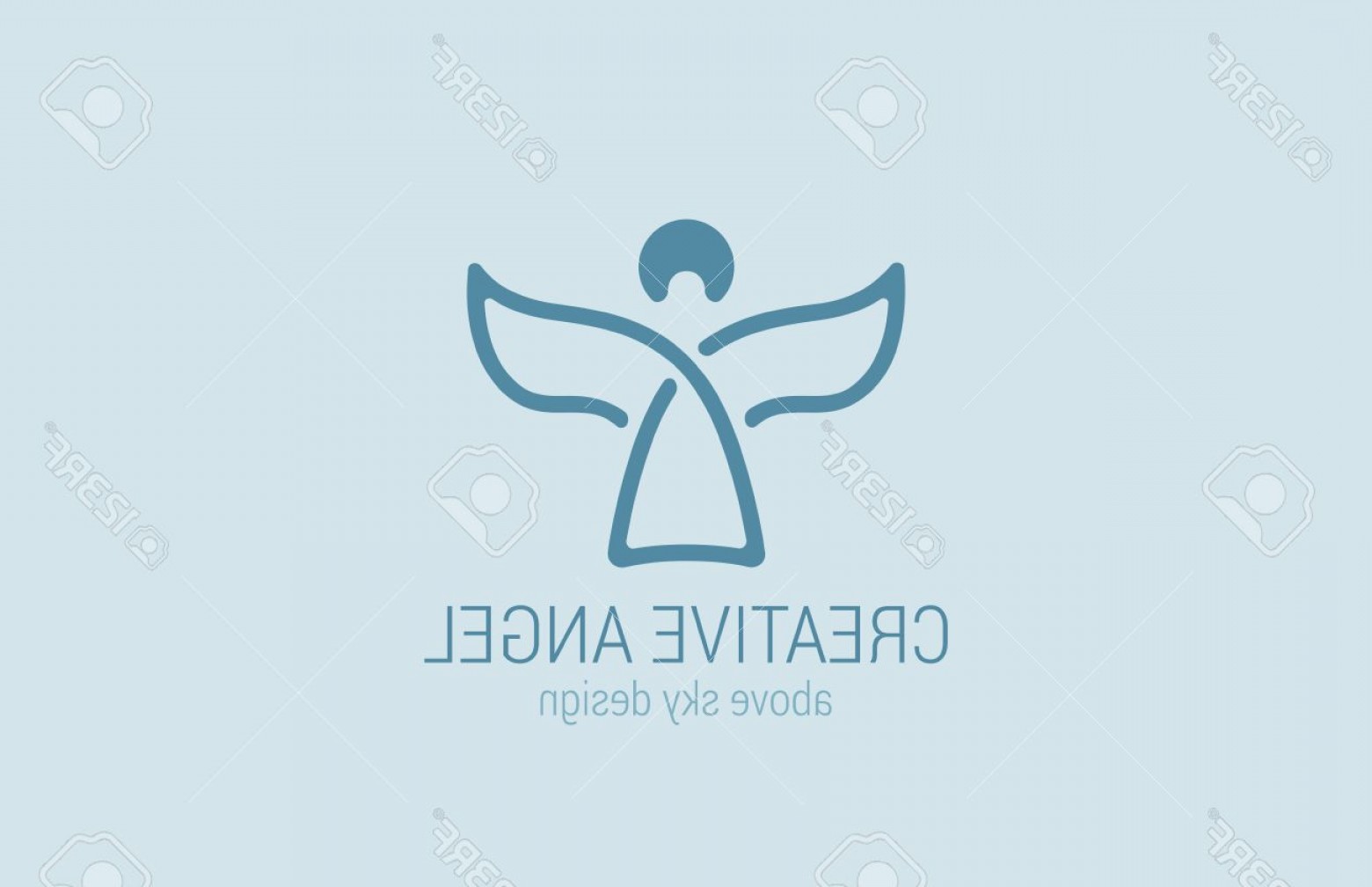 1560x1008 Photostock Vector Angel Logo Design Vector Template Church