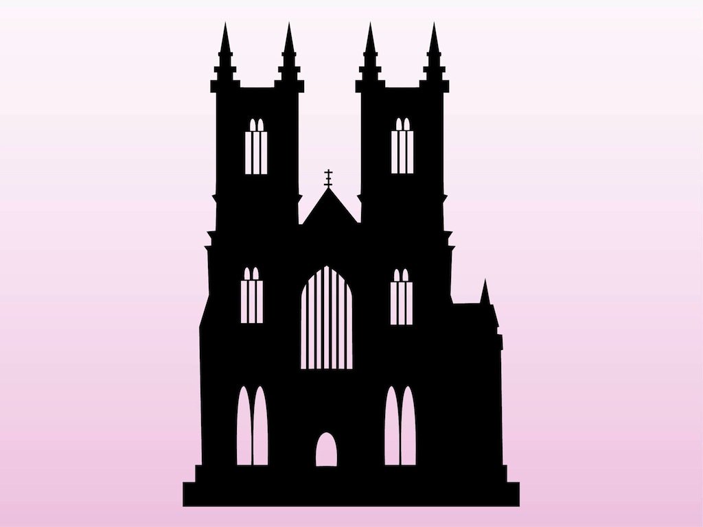 1024x768 Silhouette Church Vector Art Amp Graphics