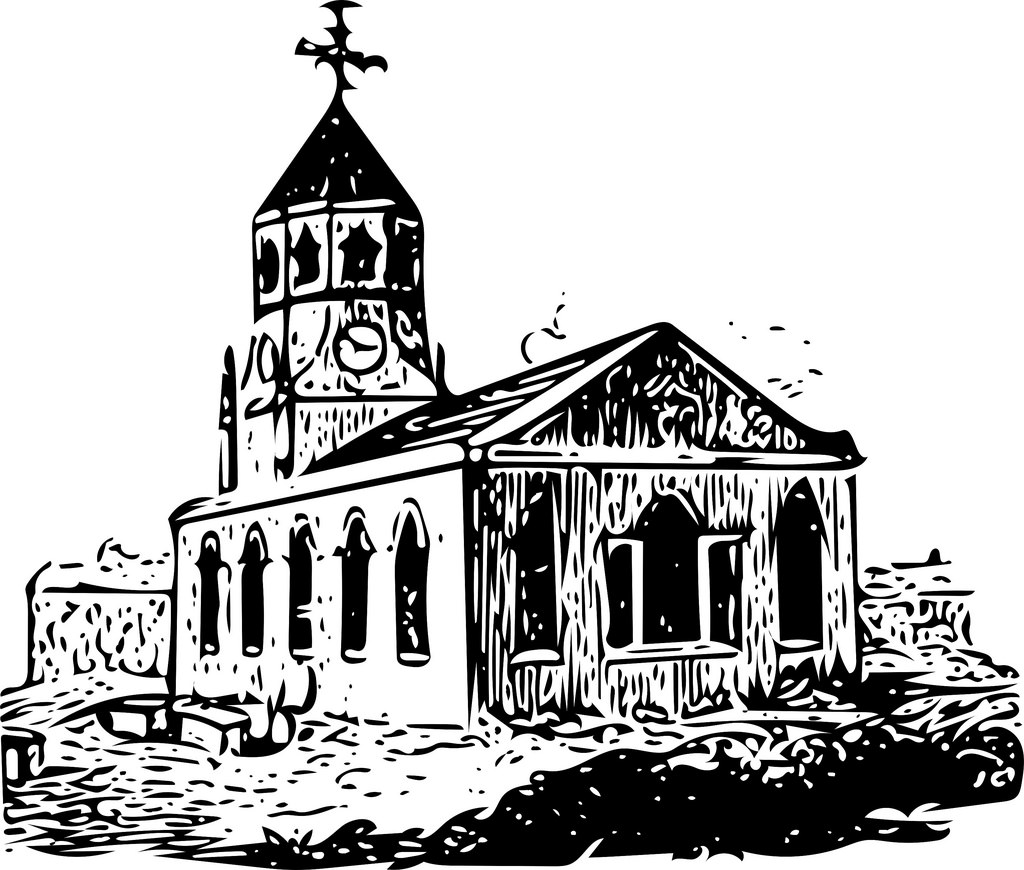 1024x870 Church Vector Vectorized British Library Old Book