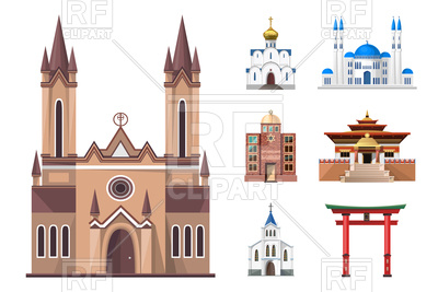 400x267 Cathedrals, Churches And Mosques Vector Image Vector Artwork Of