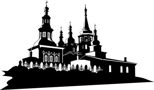 500x294 Orthodox Church In Irkutsk Vector Illustration Public Domain Vectors