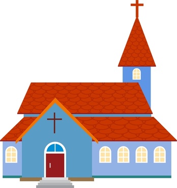 348x368 Church Vector