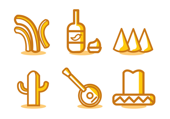 700x490 Mexican Food Vector Set 126908