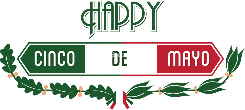 1000x449 Cinco De Mayo Vector Element Royalty Free Stock Image